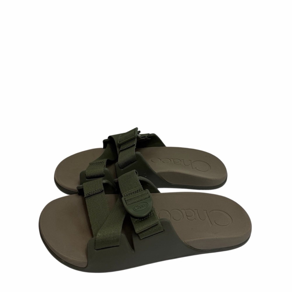 Chaco Olive Green Slide Sandals